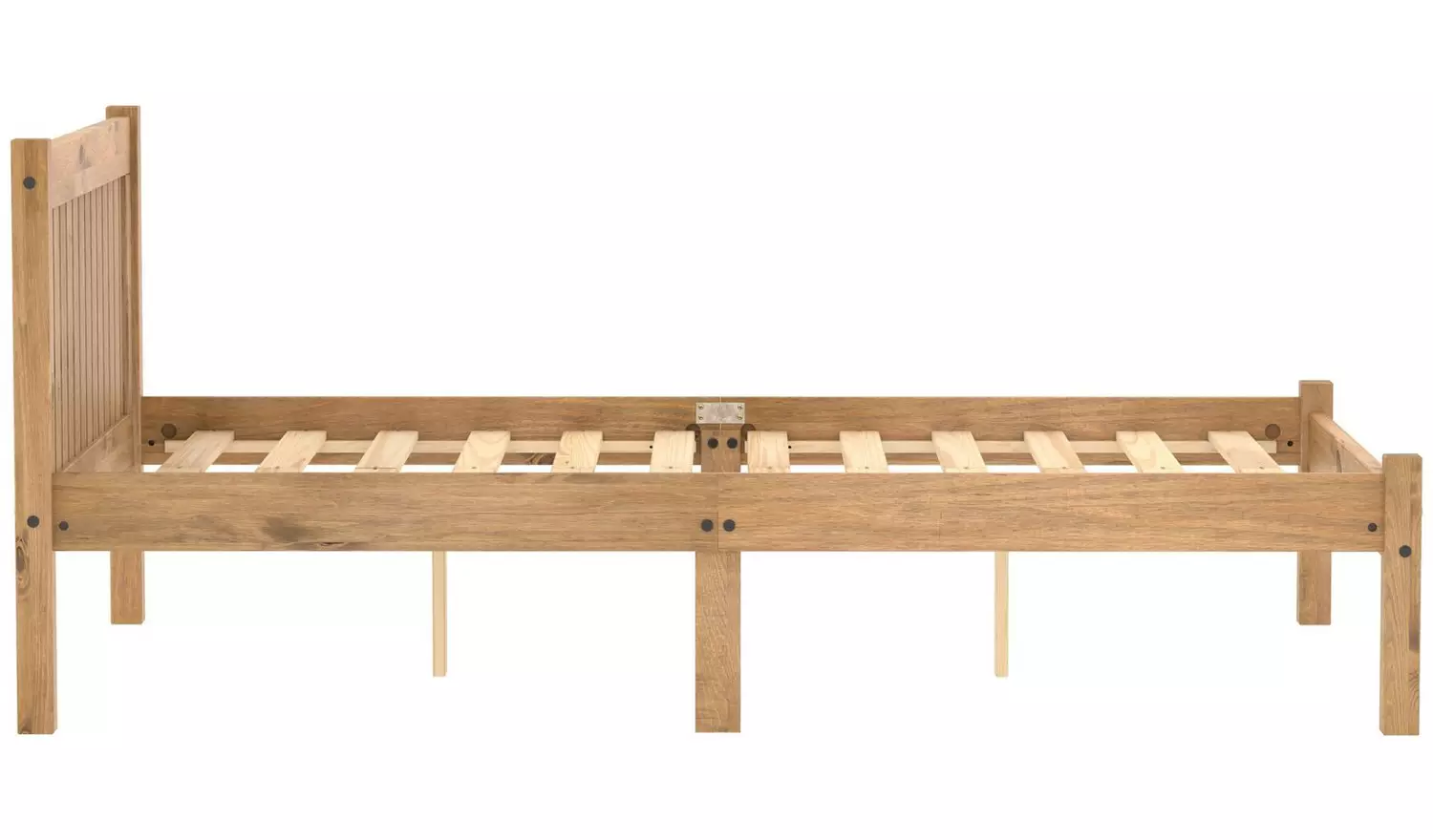 Birlea Rio Small Double Bed Frame with Mattress - Pine