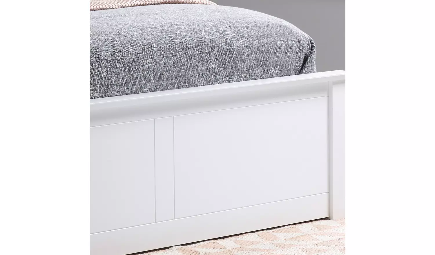 Birlea Phoenix Small Double Ottoman Bed with Mattress- White