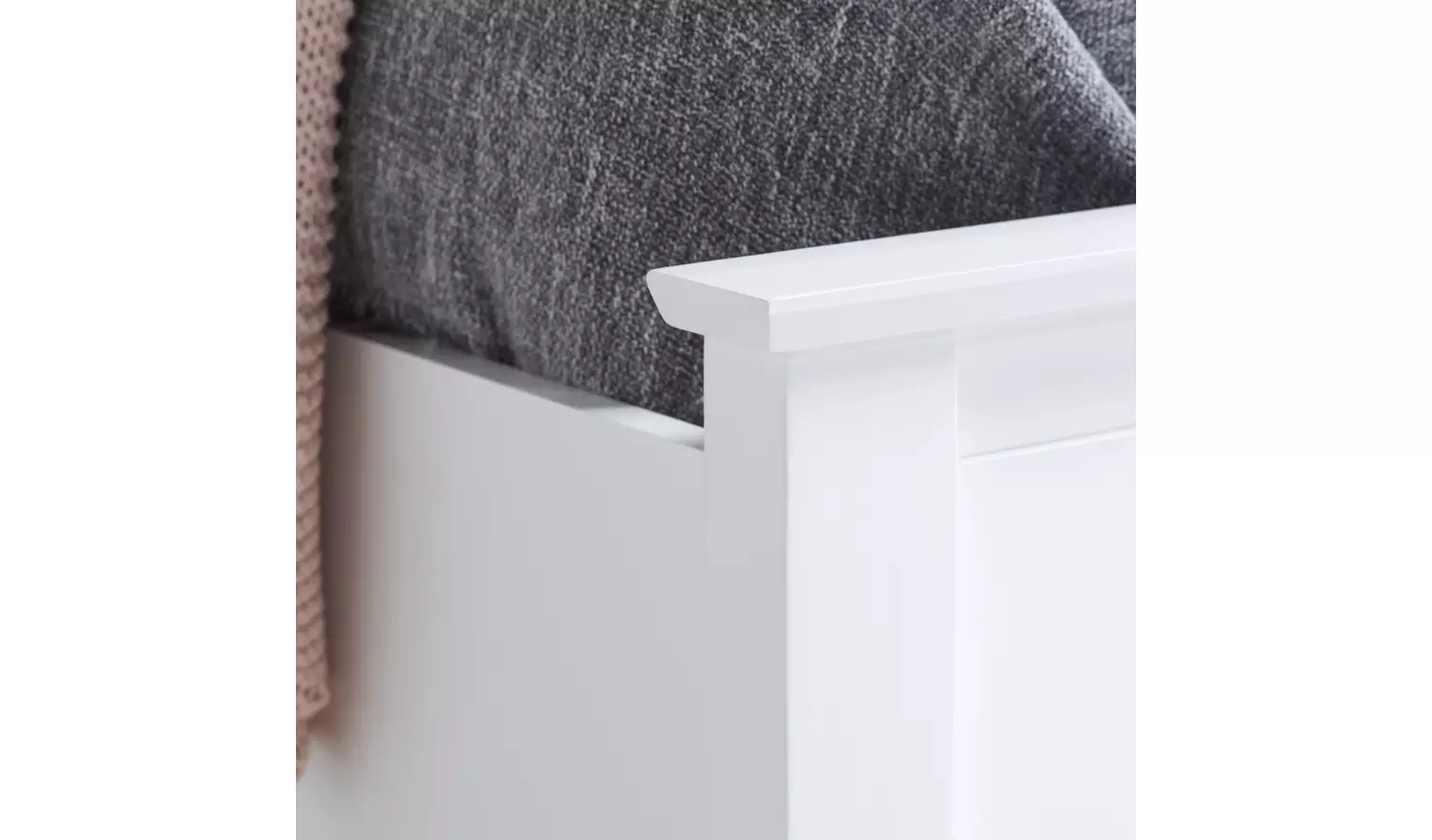 Birlea Phoenix Small Double Ottoman Bed with Mattress- White