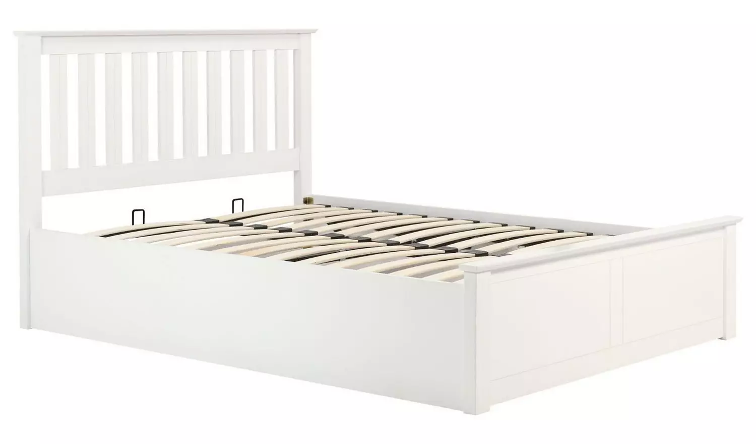 Birlea Phoenix Double Ottoman Bed with Mattress - White