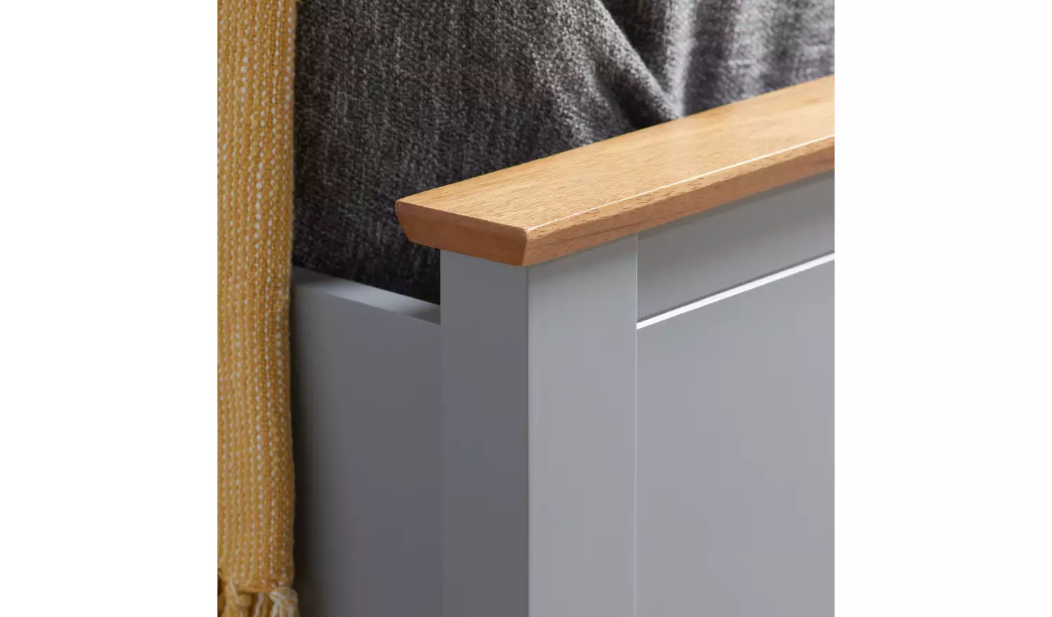 Birlea Phoenix Small Double Ottoman Bed with Mattress - Grey