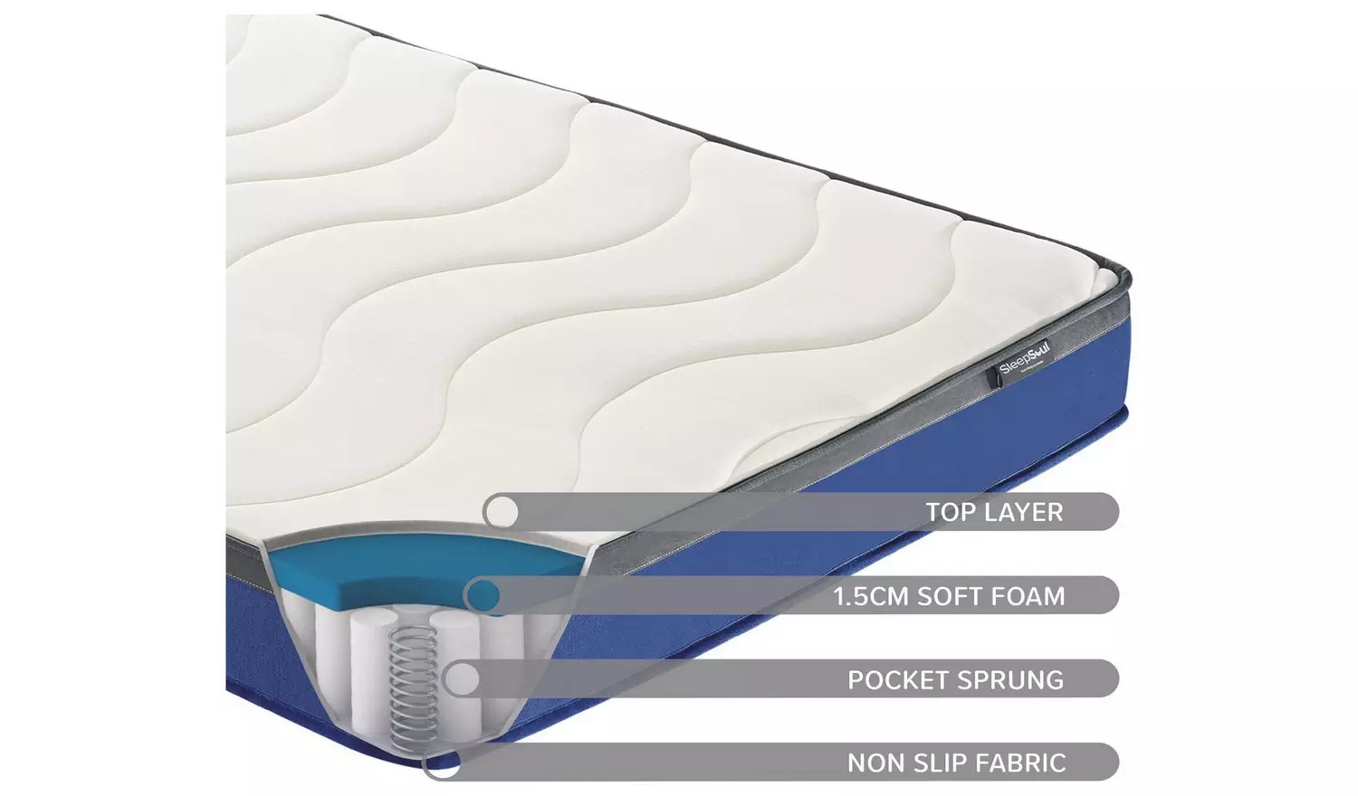 Birlea Phoenix Kingsize Ottoman Bed with Mattress-Stone Grey