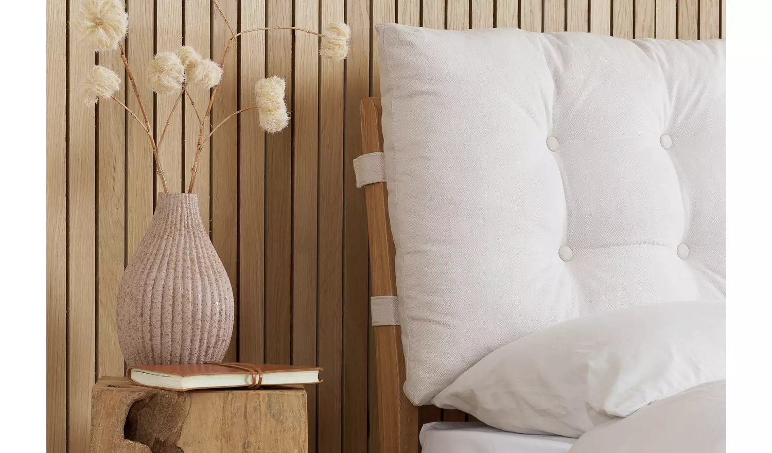 Birlea Ander Kingsize Wooden Bed Frame - Natural