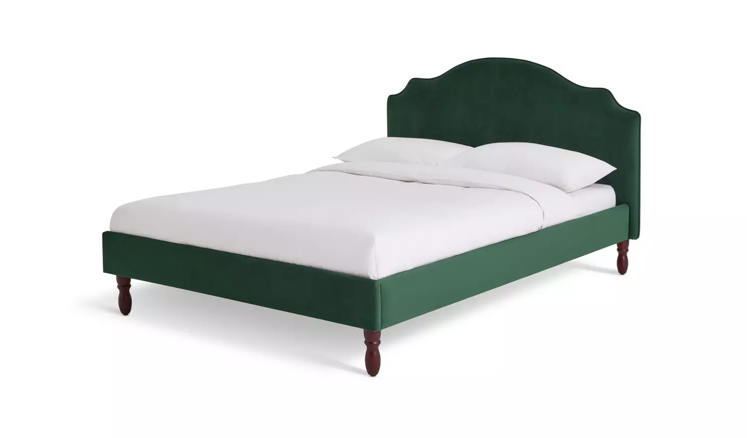 Habitat Sophia Kingsize Velvet Bed Frame - Moss Green