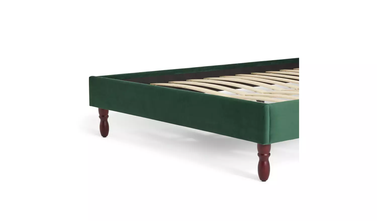 Habitat Sophia Kingsize Velvet Bed Frame - Moss Green
