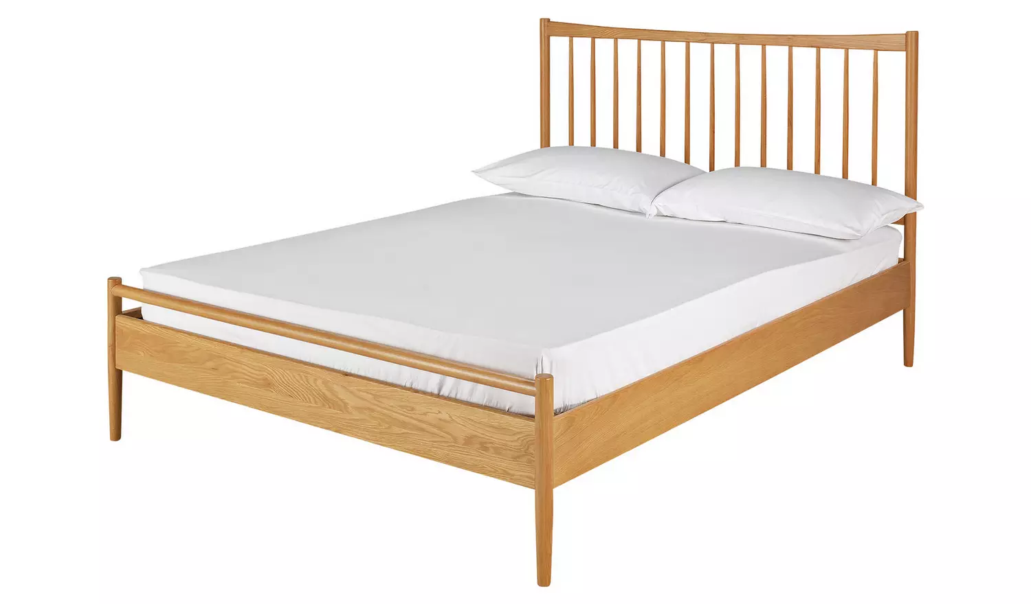 Habitat Chiltern Spindle Double Wooden Bed Frame - Oak