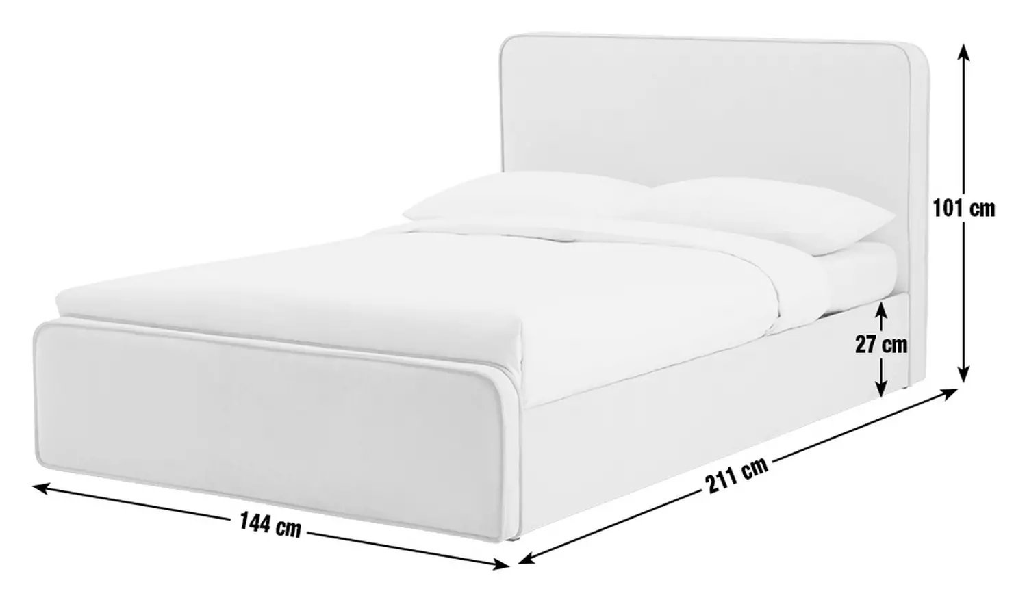 Habitat Ruxley Double Drawer Storage Bed Frame - Natural