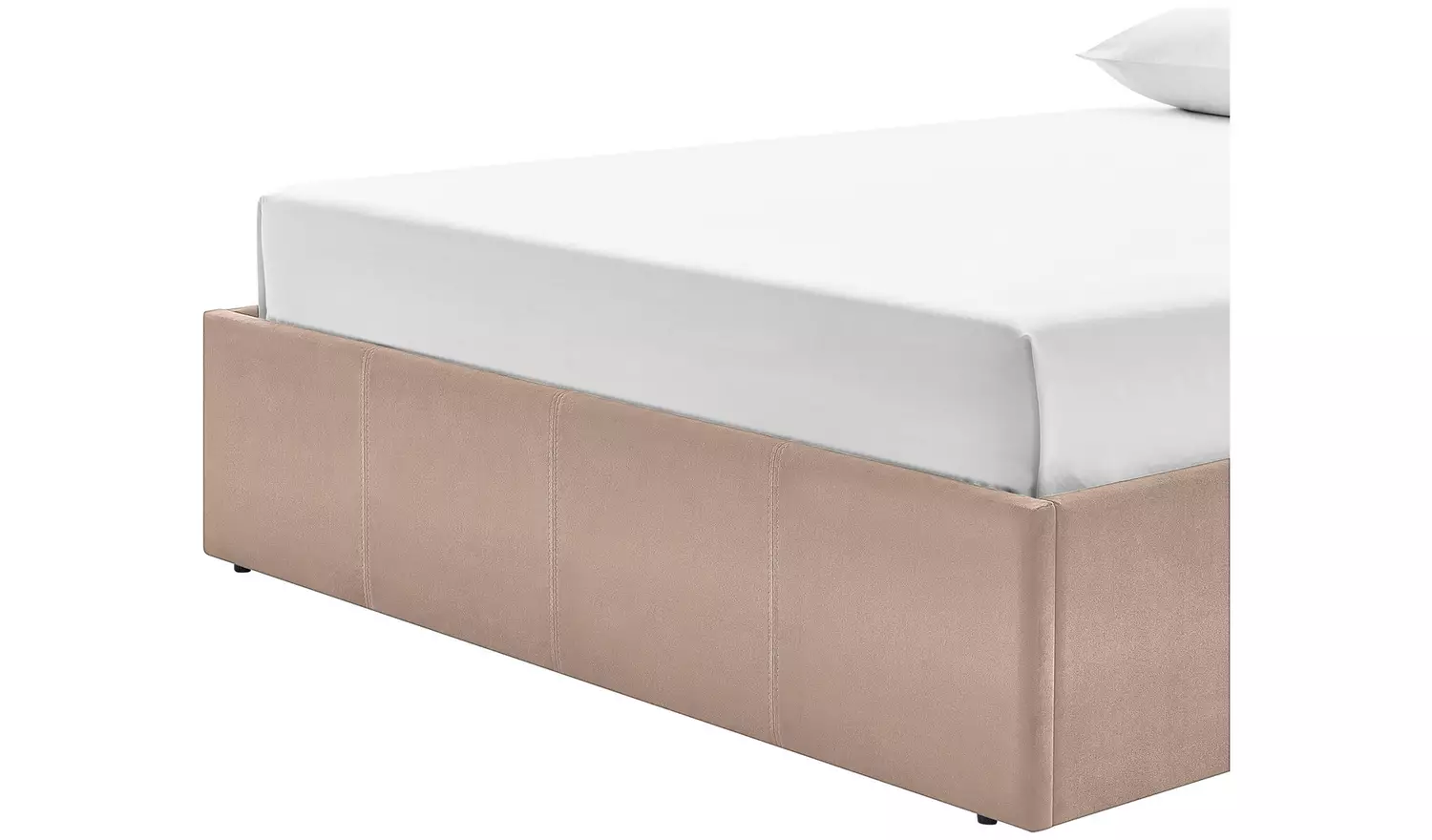 Argos Home Luca End Lift Small Double Ottoman Bed - Latte