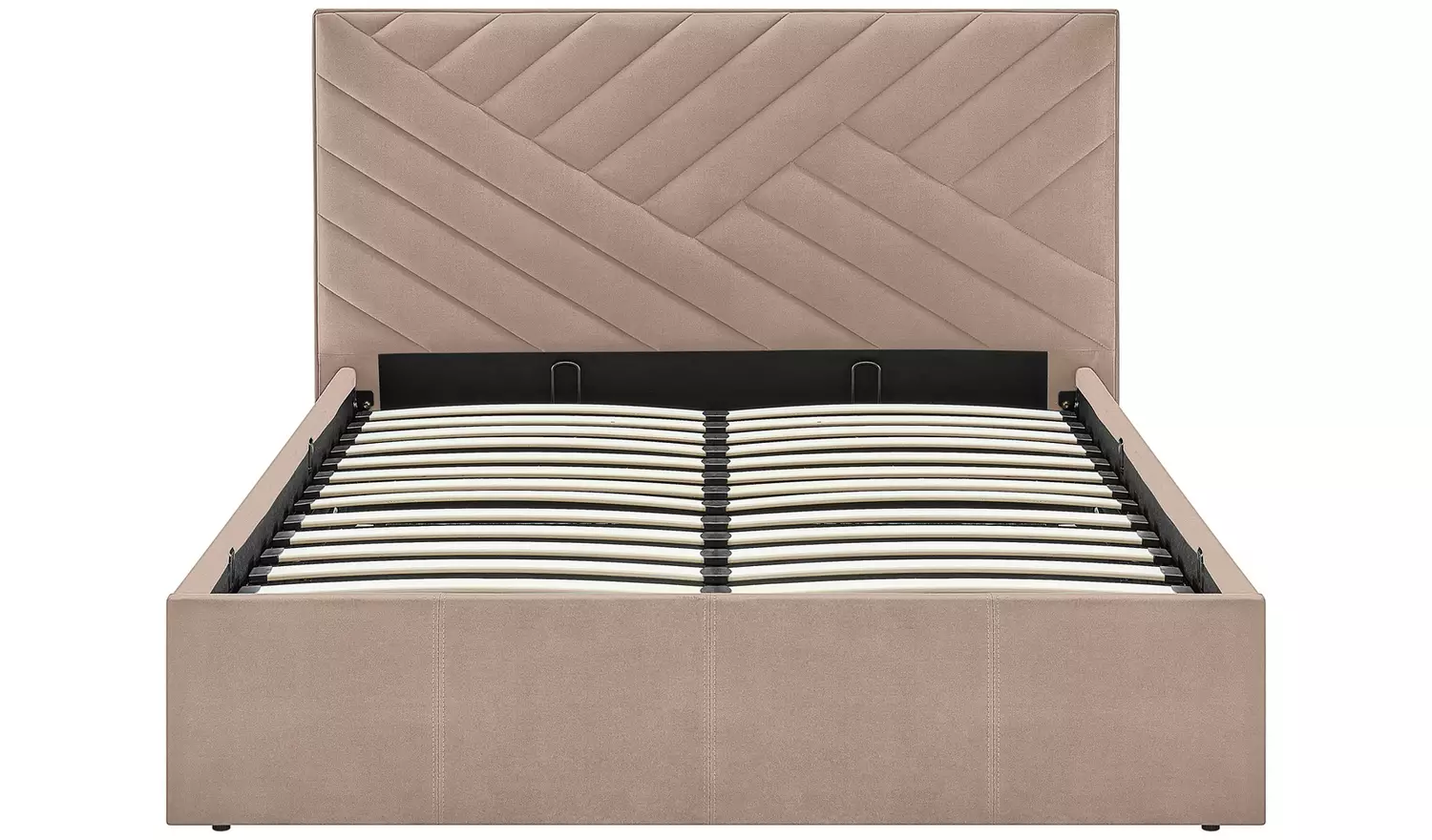 Argos Home Luca End Lift Small Double Ottoman Bed - Latte