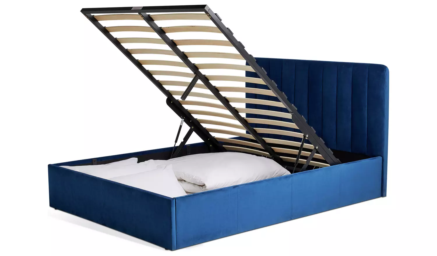 Argos Home Pandora Kingsize End Lift Ottoman Bed - Navy