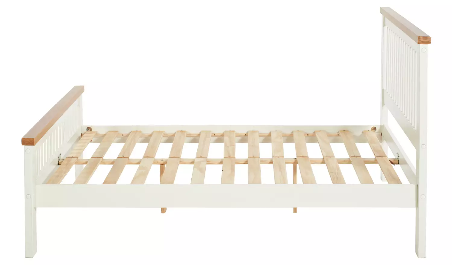 Argos Home Aubrey Small Double Wooden Bed Frame - Two Tone