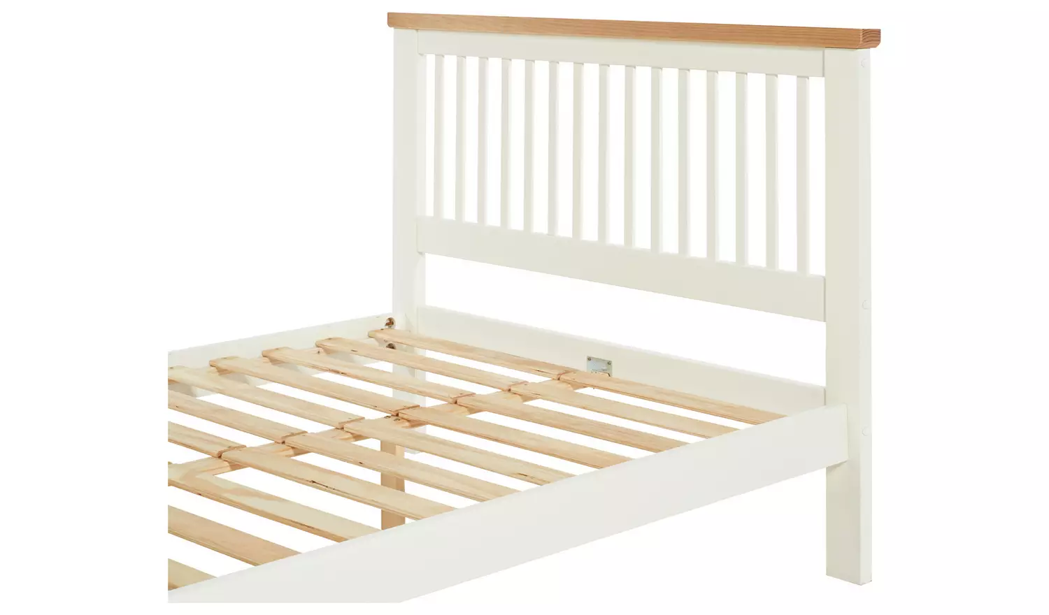 Argos Home Aubrey Small Double Wooden Bed Frame - Two Tone