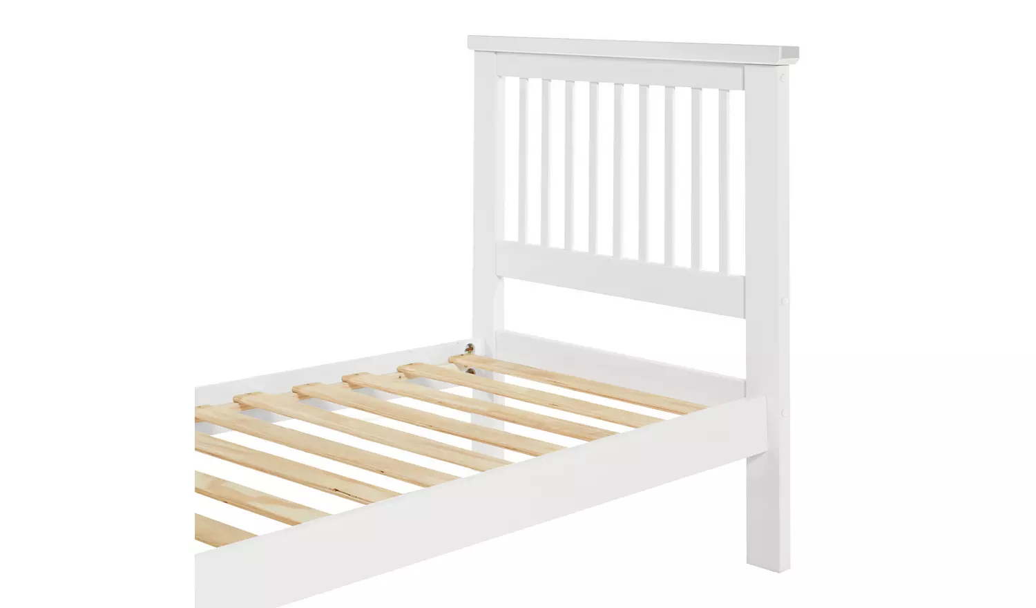 Argos Home Aubrey Single Wooden Bed Frame - White