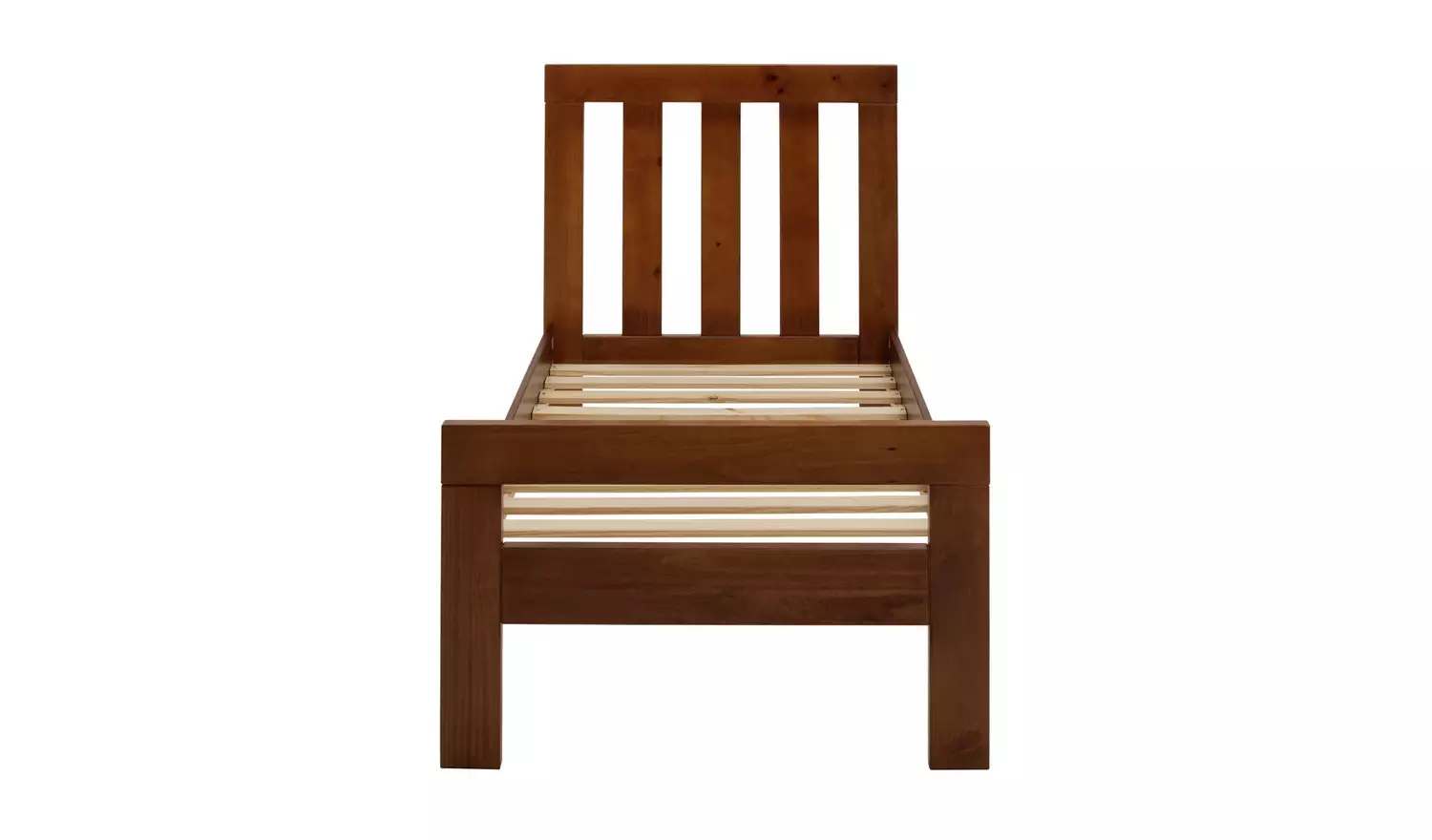 Argos Home Chile Single Wooden Bed Frame - Dark Wood