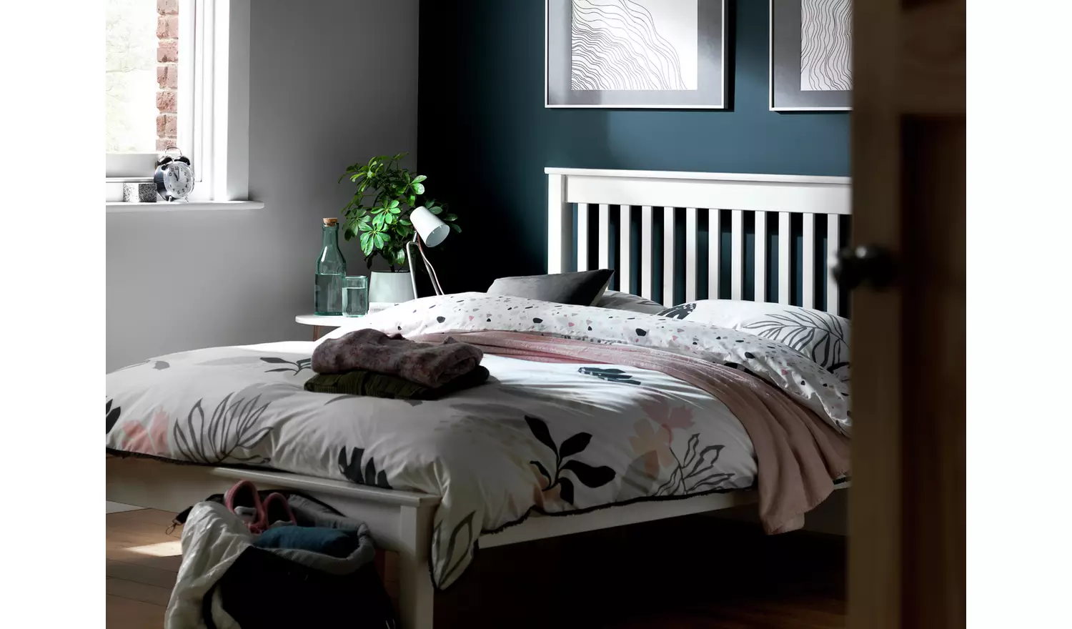 Argos Home Aspley Small Double Wooden Bed Frame - White