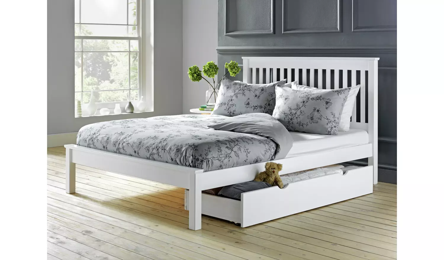Argos Home Aspley Small Double Wooden Bed Frame - White