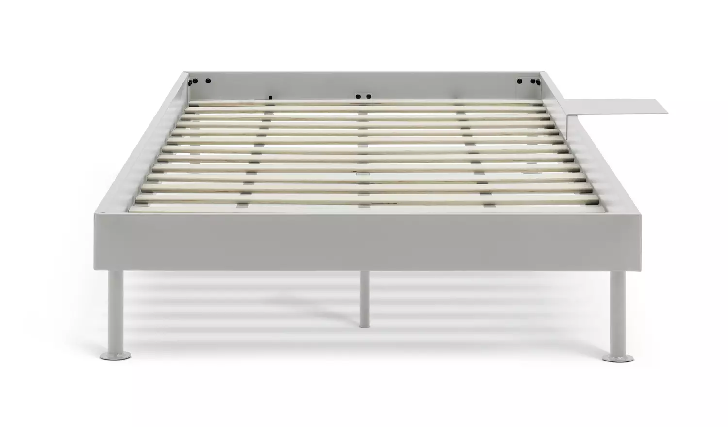 Habitat Maddox Single Metal Bed with Bedside - Off White