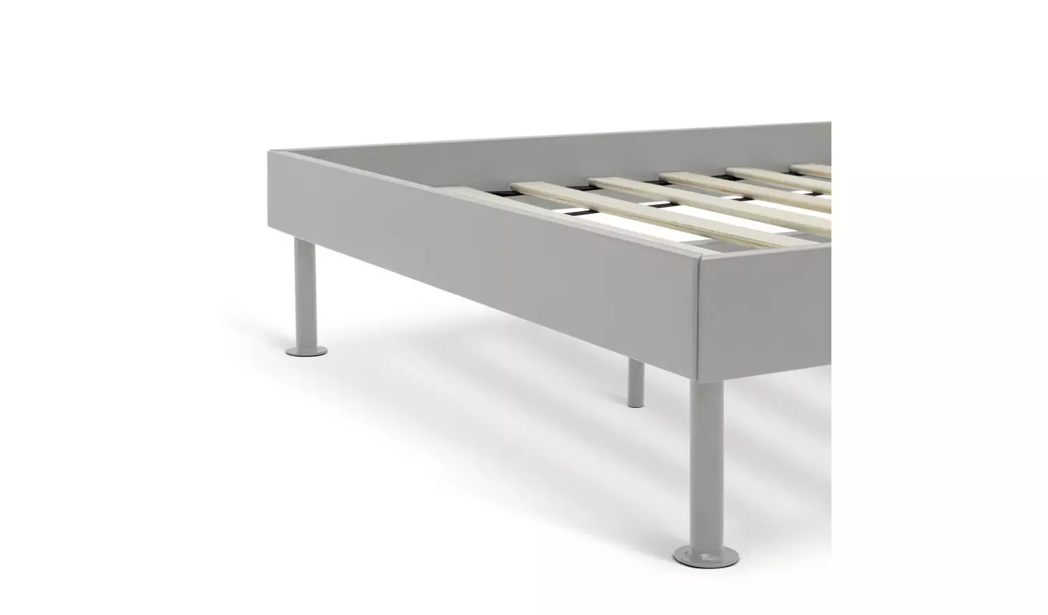 Habitat Maddox Single Metal Bed with Bedside - Off White