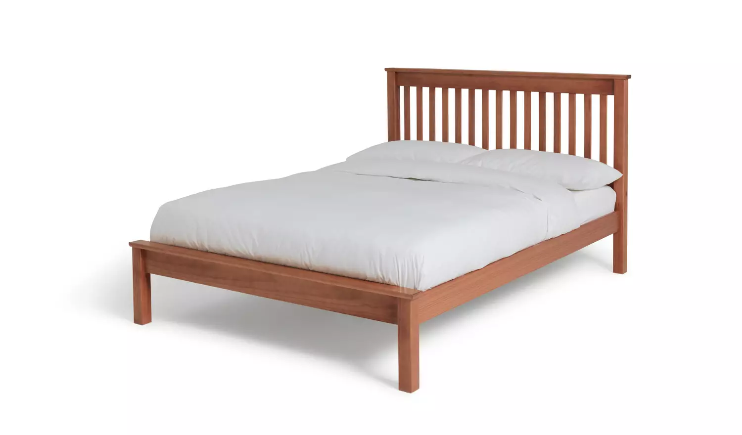 Argos Home Aspley Double Wooden Bed Frame - Oak Stain