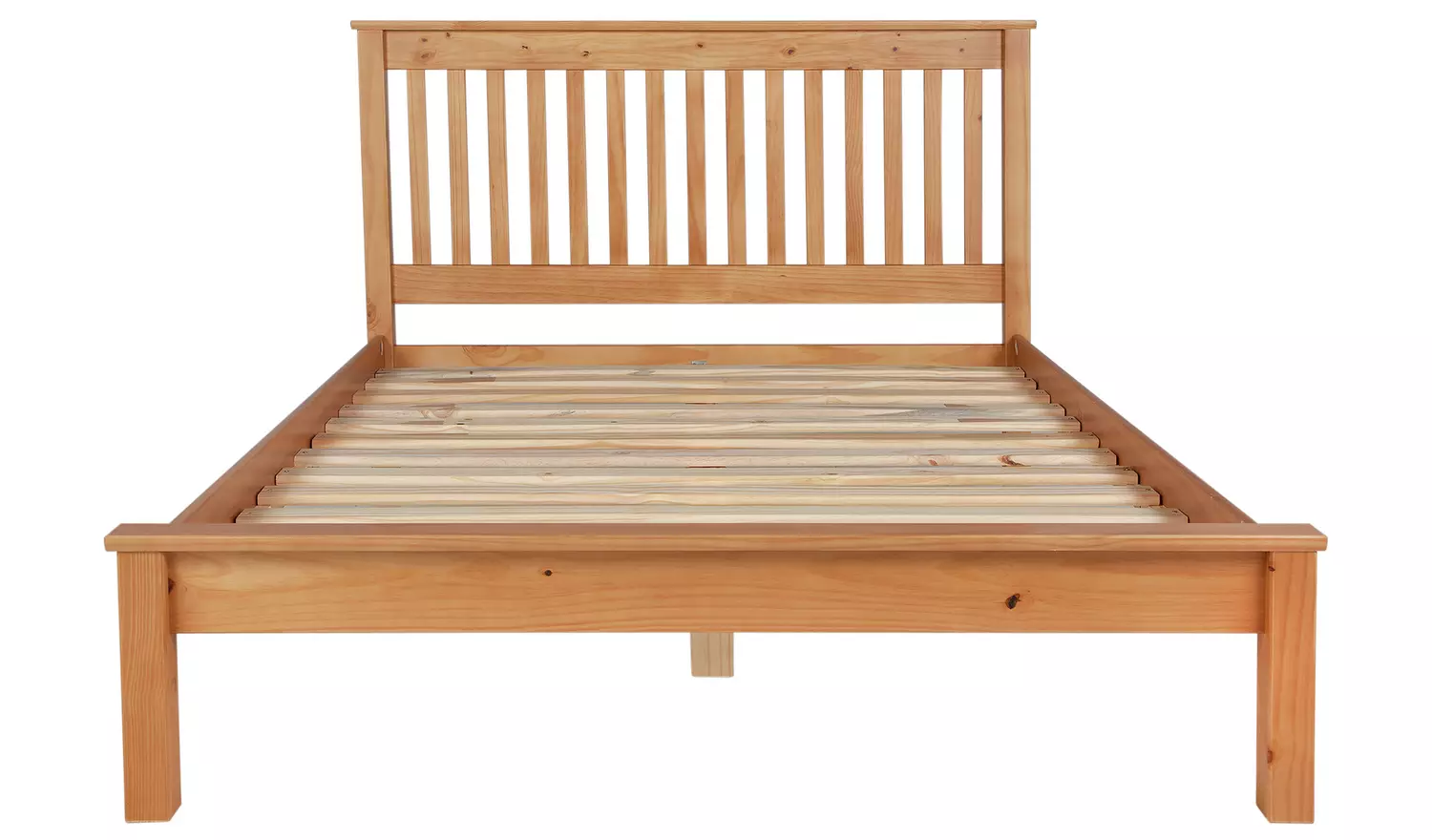 Argos Home Aspley Double Wooden Bed Frame - Oak Stain