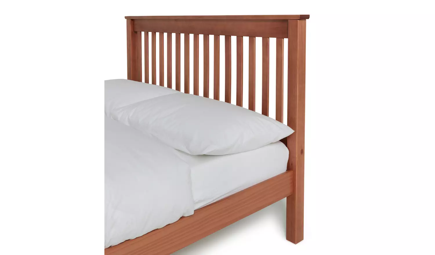 Argos Home Aspley Double Wooden Bed Frame - Oak Stain