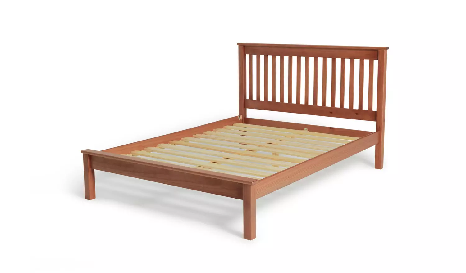 Argos Home Aspley Double Wooden Bed Frame - Oak Stain