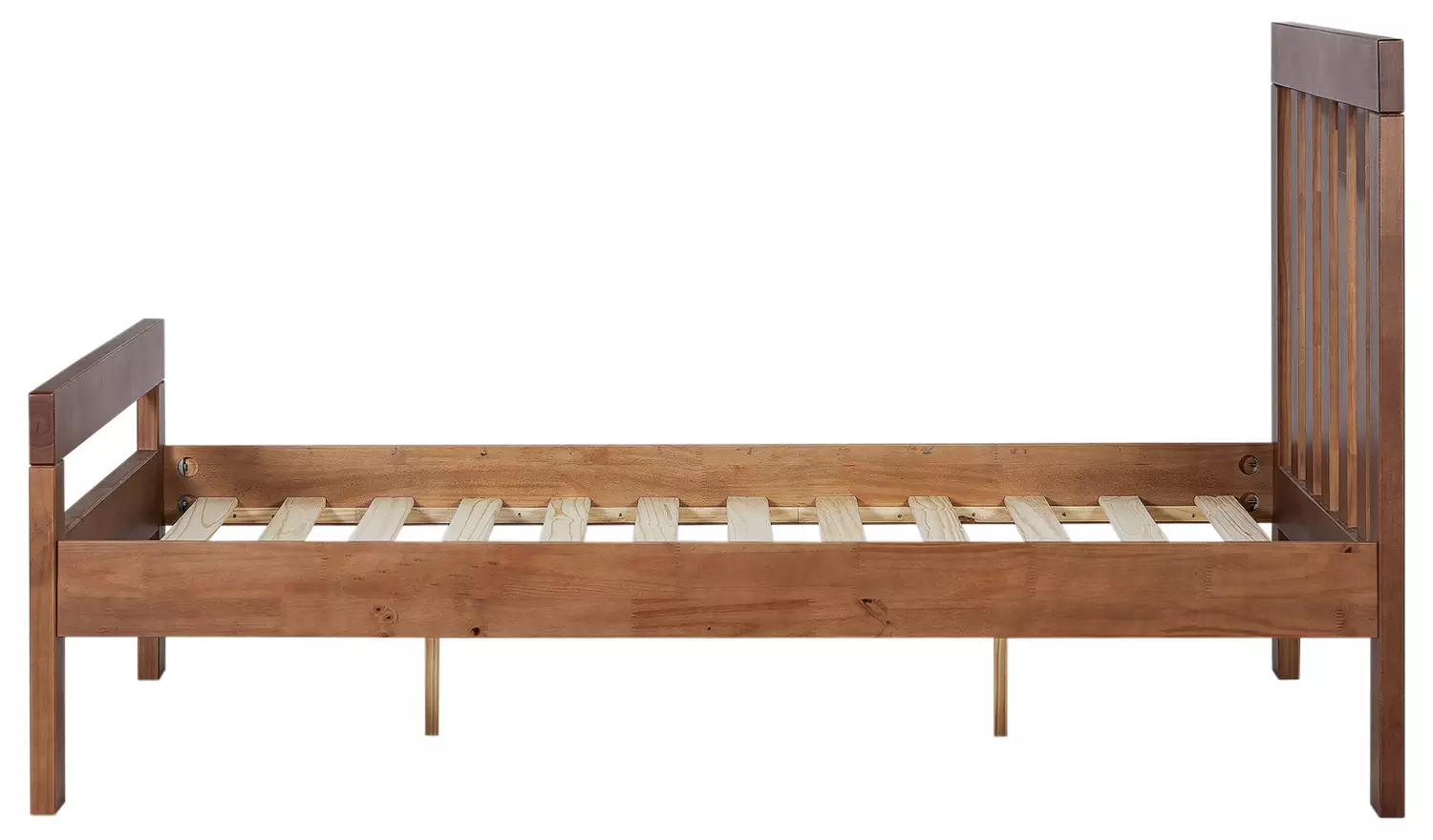 Argos Home Chile Double Wooden Bed Frame - Dark Wood