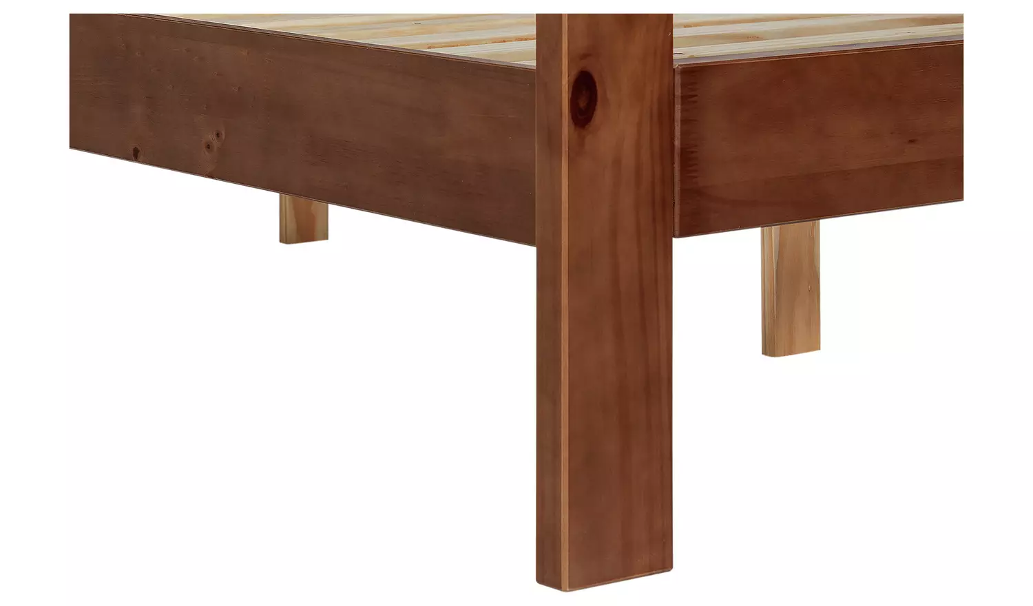 Argos Home Chile Double Wooden Bed Frame - Dark Wood