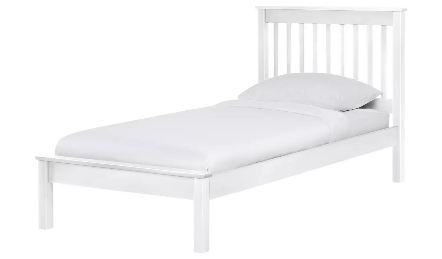 Argos Home Aspley Single Wooden Bed Frame - White