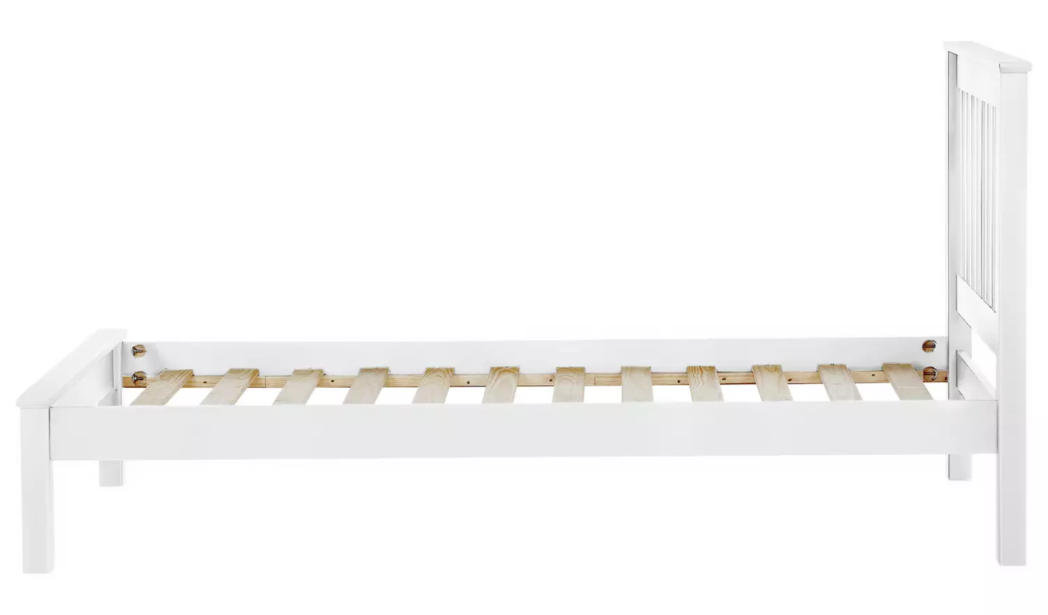 Argos Home Aspley Single Wooden Bed Frame - White