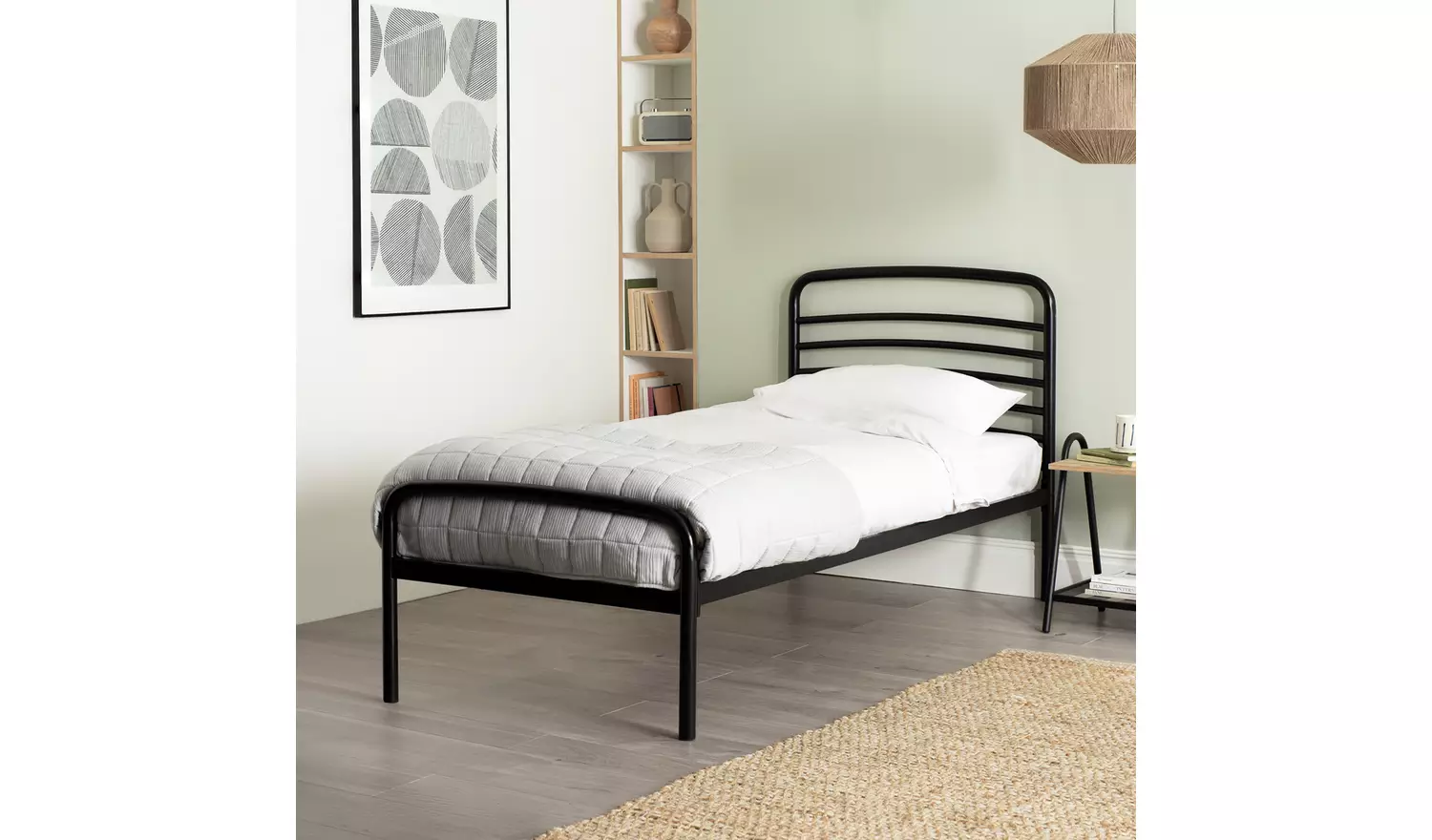 Argos Home Jubilee Single Metal Bed Frame - Black