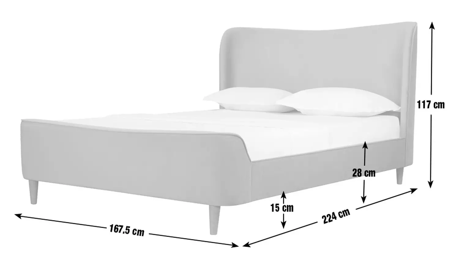 Habitat Betty Kingsize Bed Frame - Green