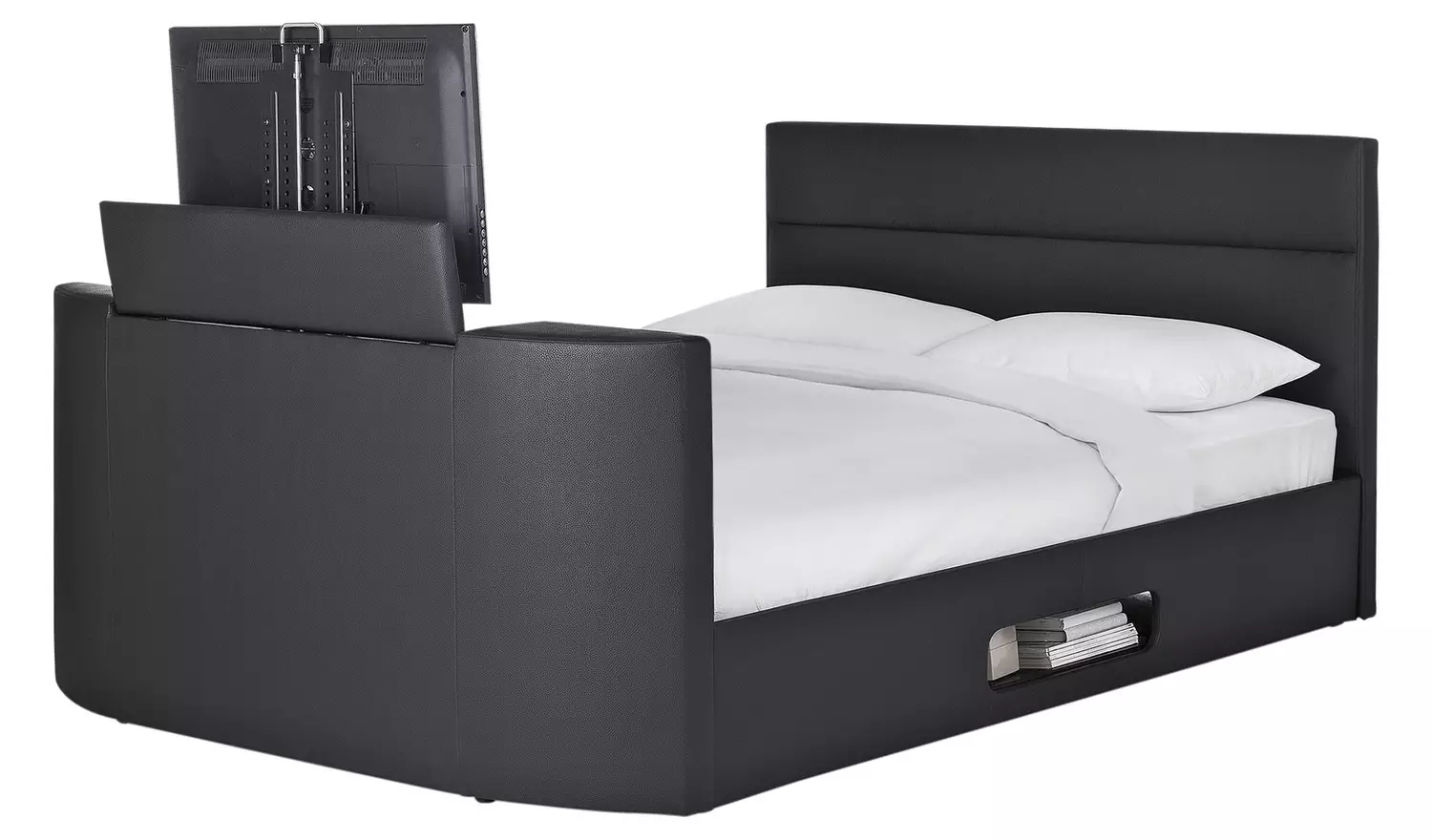 Argos Home Gemini Superking TV Bed Frame - Black