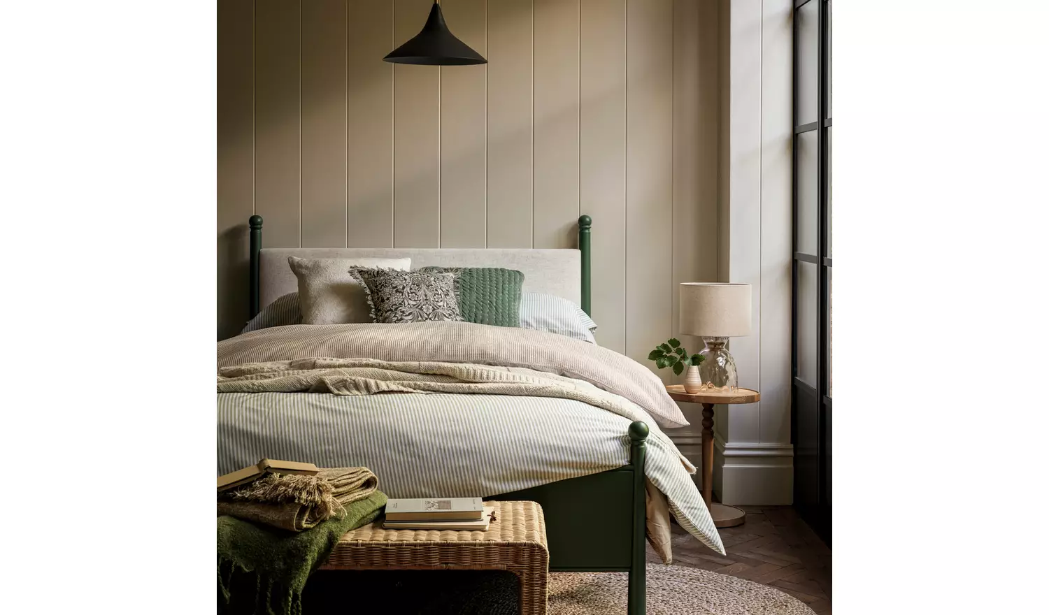 Habitat x Morris & Co. Double Bed Frame - Green