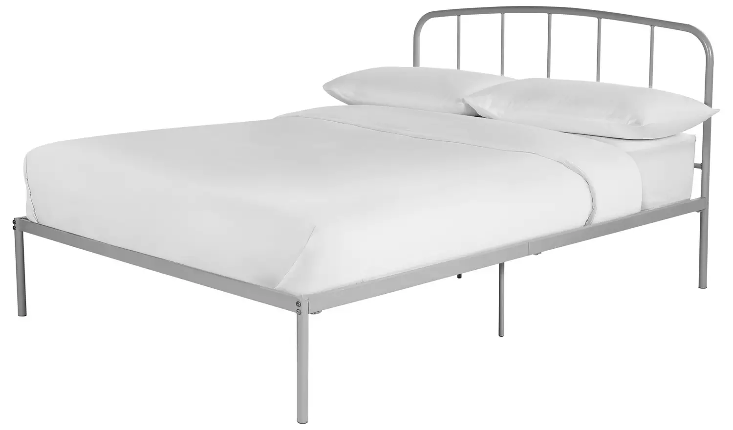 Argos Home Freja Small Double Metal Bed Frame - Silver