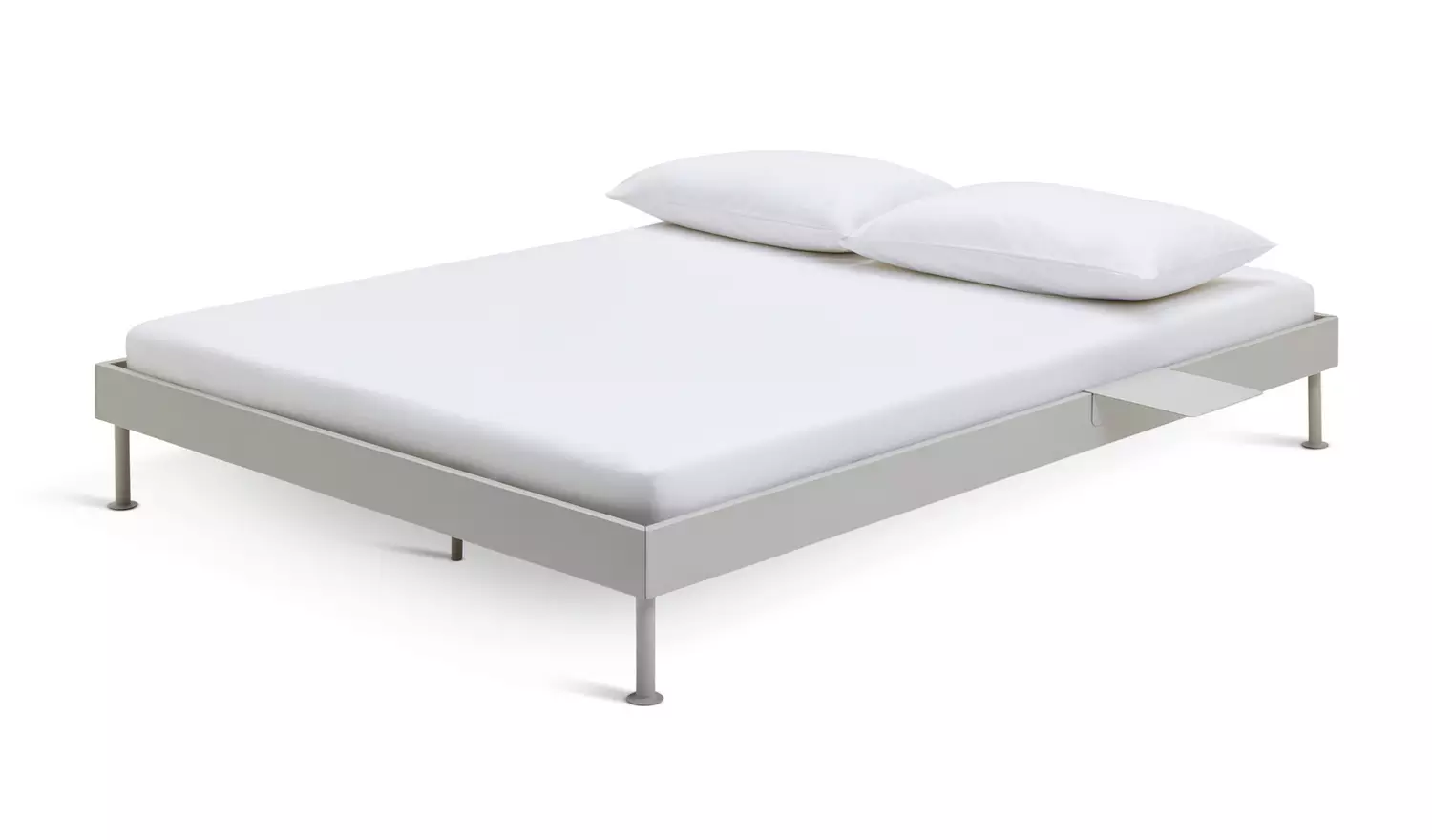 Habitat Maddox Double Metal Bed with Bedside - Off White