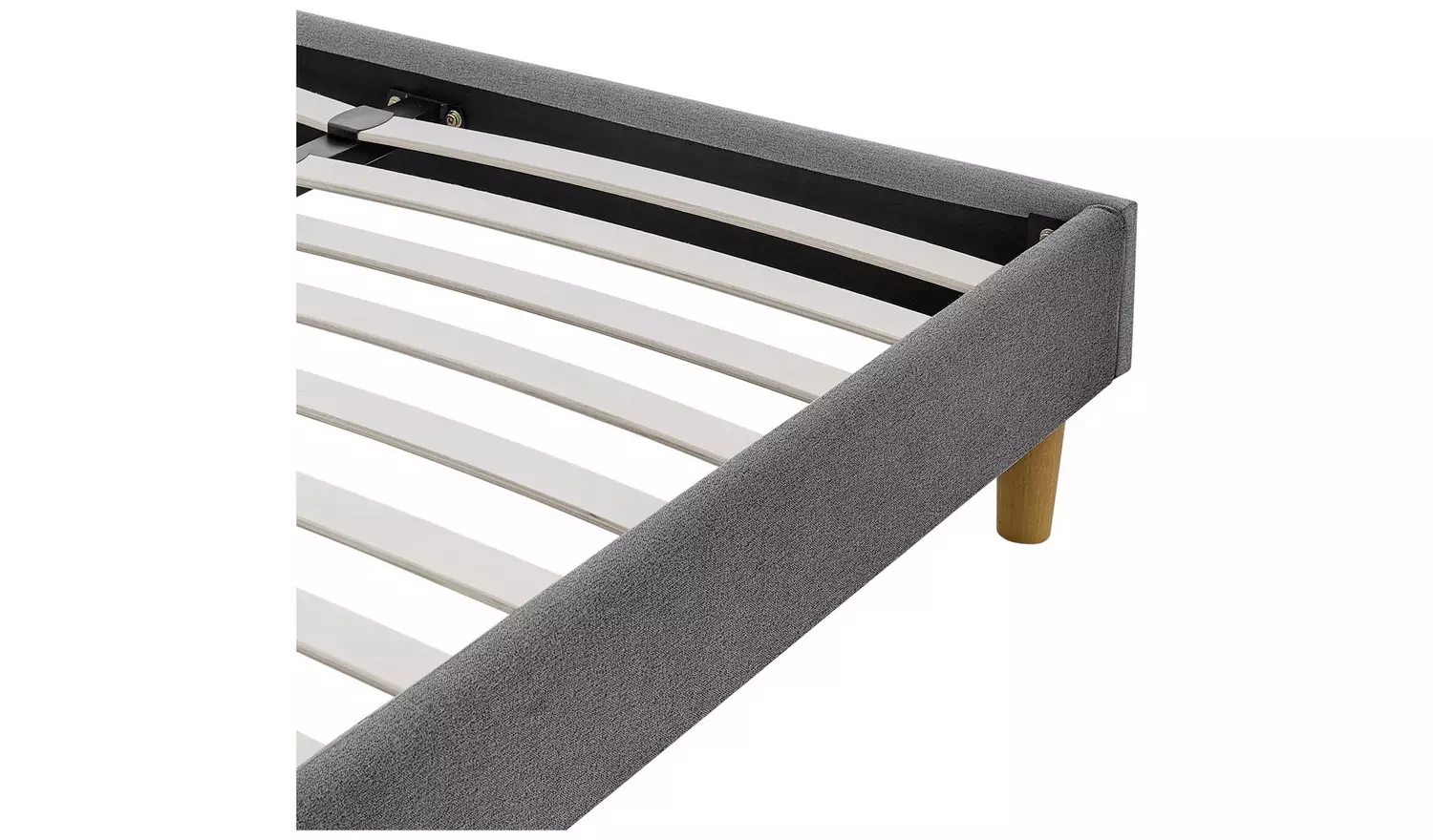 Argos Home Arthur Platform Small Double Bed Frame- Dark Grey