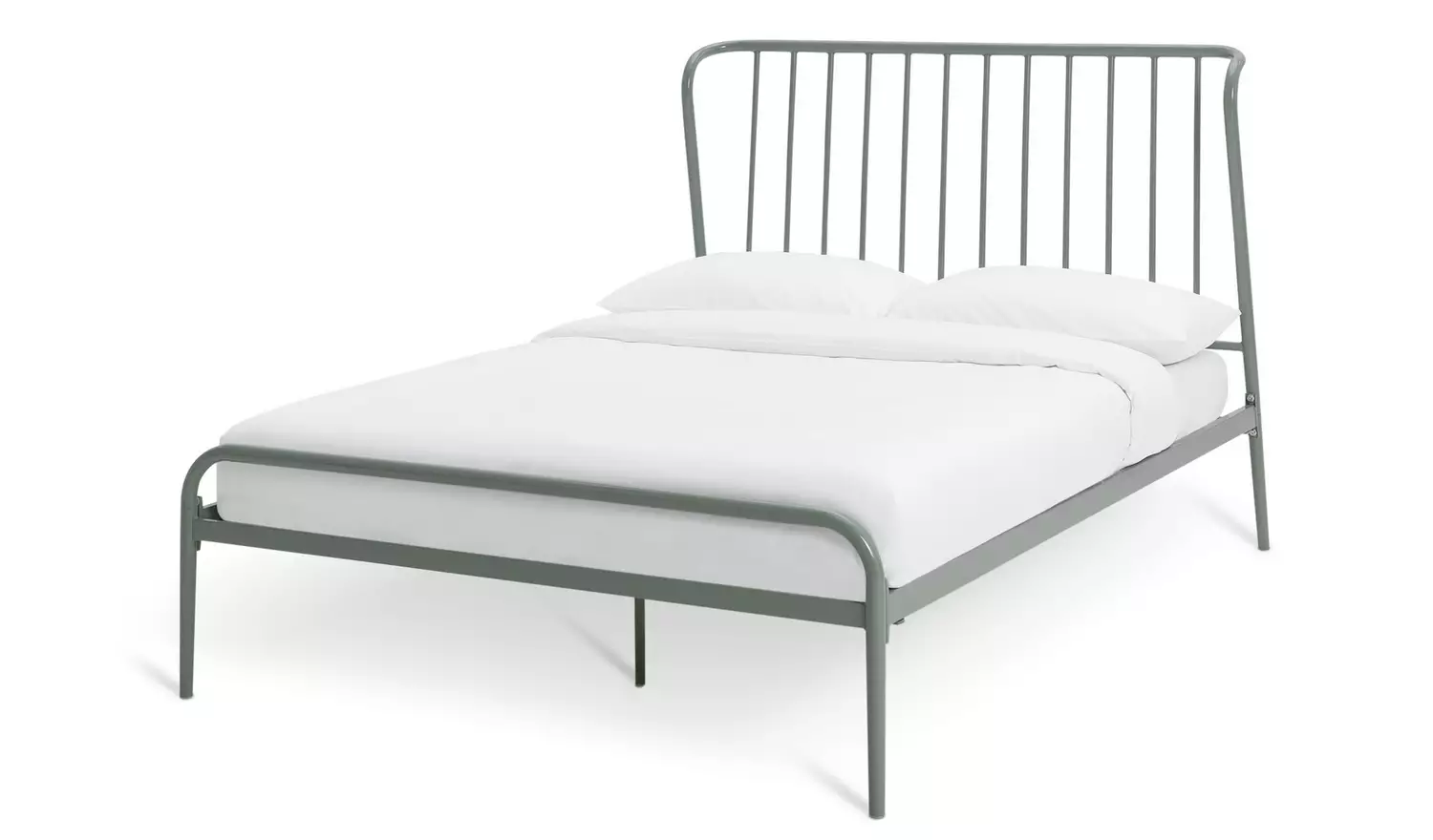 Habitat Kanso Small Double Metal Bed Frame - Sage Green