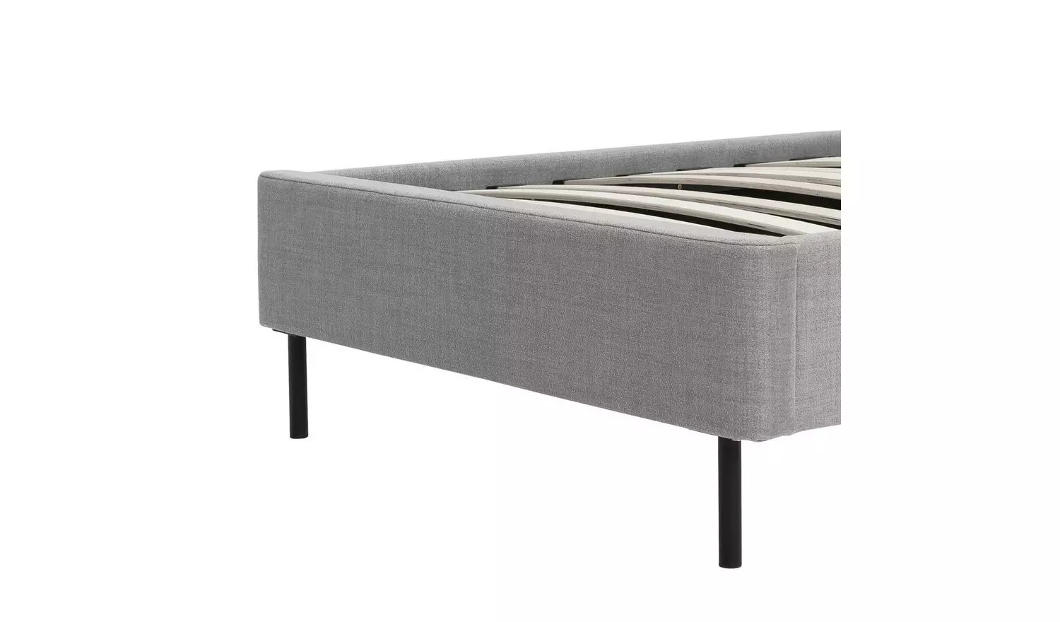 Argos Home Fulford Single Fabric Bed Frame - Grey