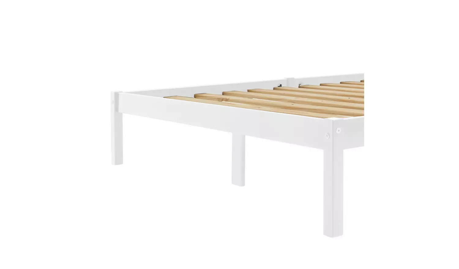 Argos Home Kaycie Double Wooden Bed Frame - White
