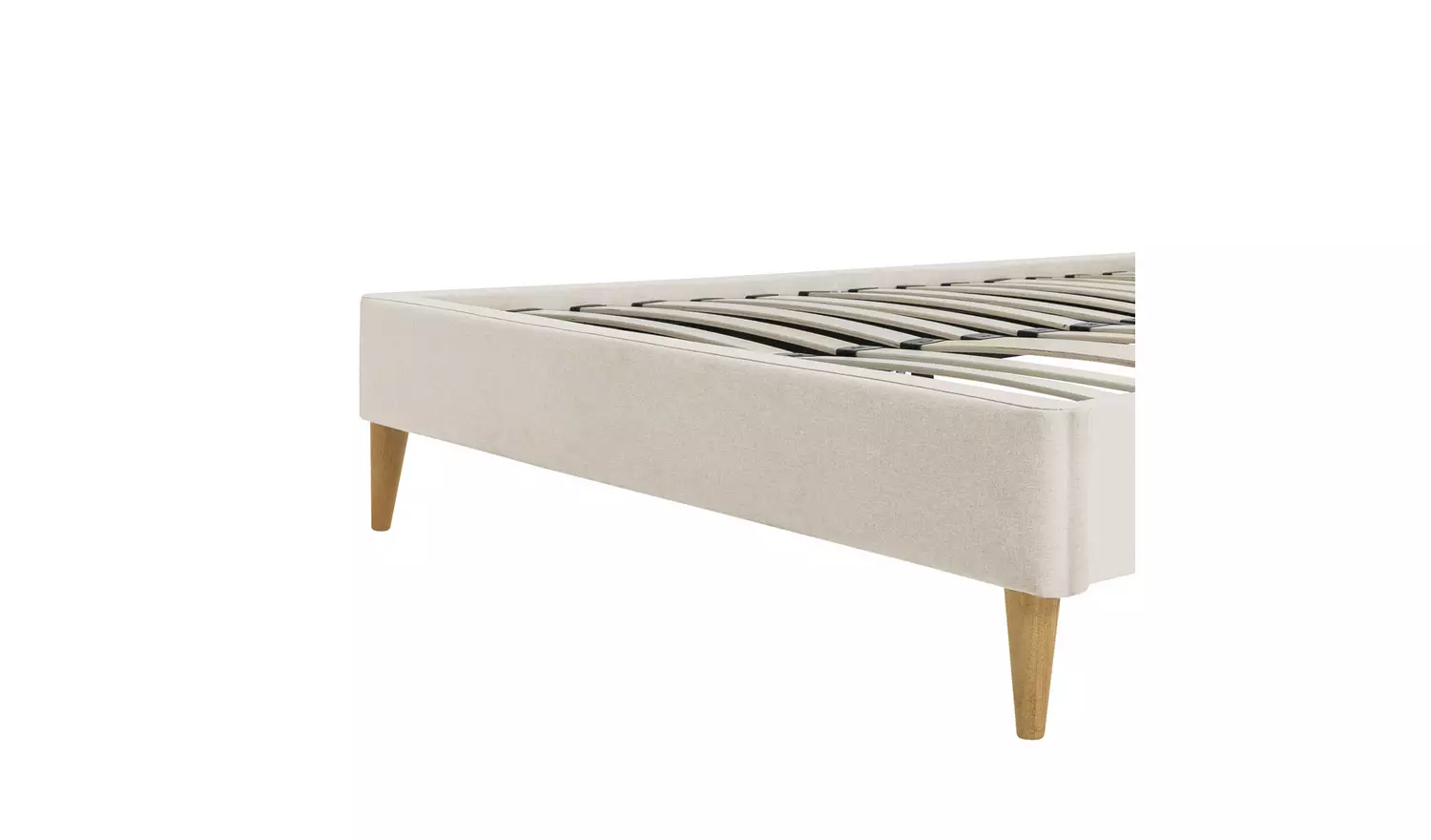 Argos Home Mya Kingsize Fabric Bed Frame - Natural