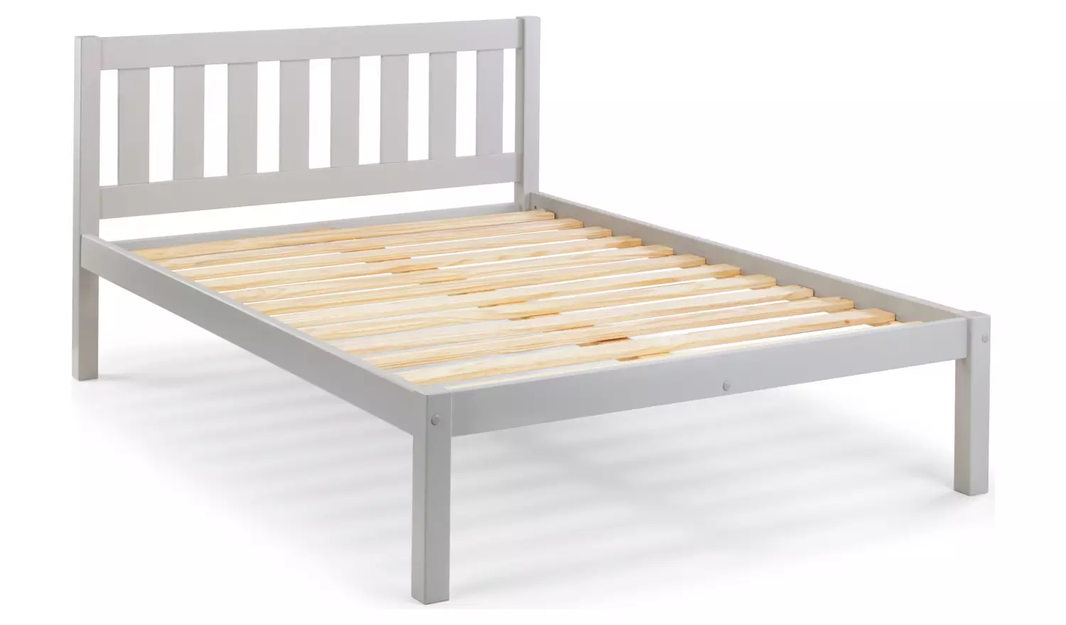 Julian Bowen Luna Double Wooden Bed Frame - Grey