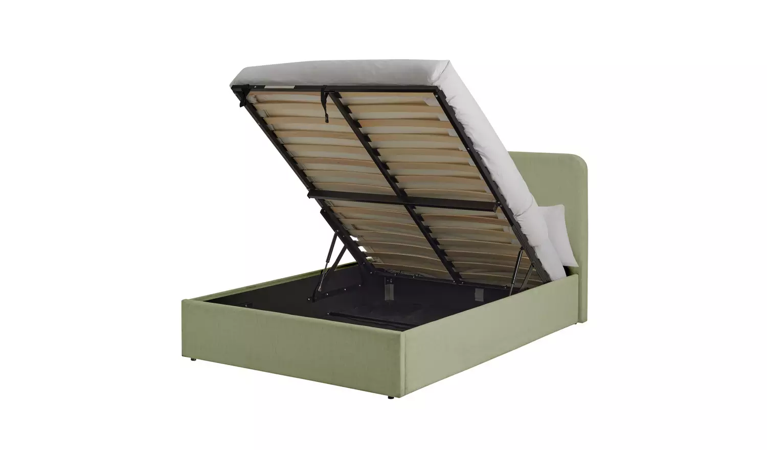Habitat Chadwell Kingsize End Lift Ottoman Bed - Sage