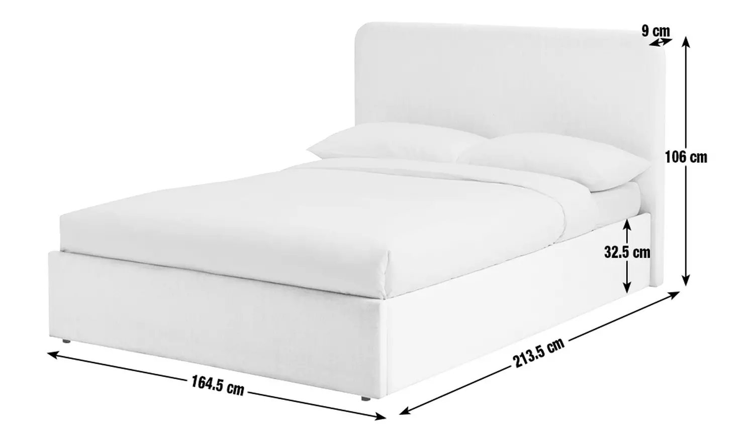 Habitat Chadwell Kingsize End Lift Ottoman Bed - Sage