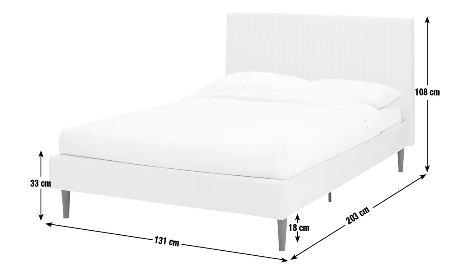 Argos Home Ada Velvet Bed Frame - Natural