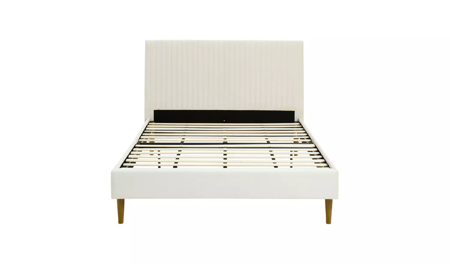 Argos Home Ada Velvet Bed Frame - Natural