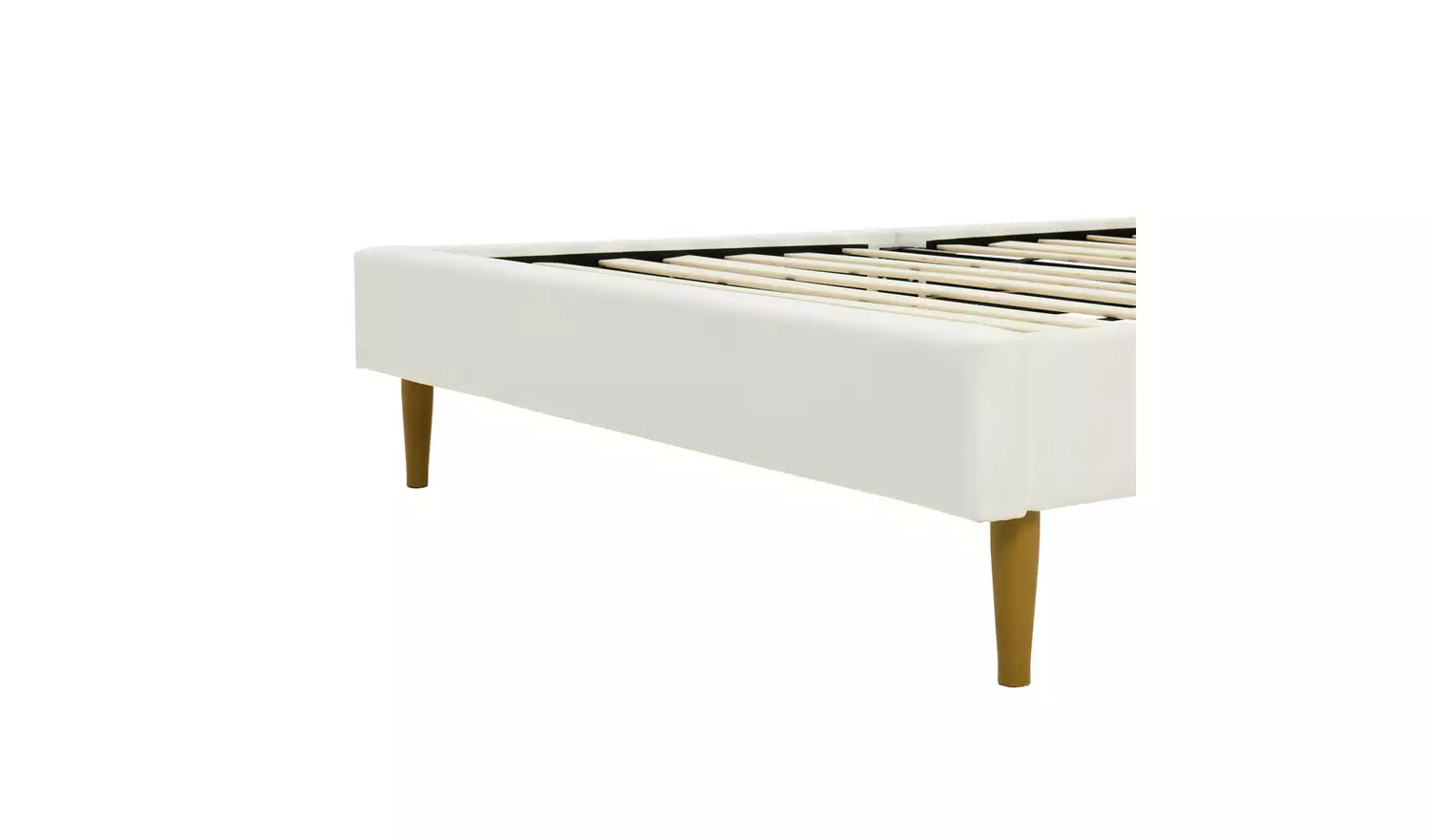 Argos Home Ada Velvet Bed Frame - Natural