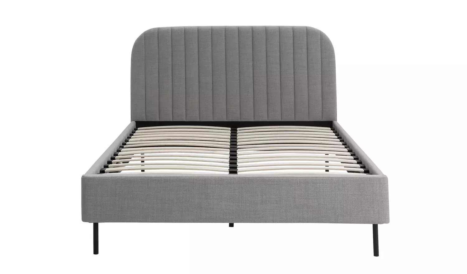Argos Home Fulford Kingsize Fabric Bed Frame - Grey