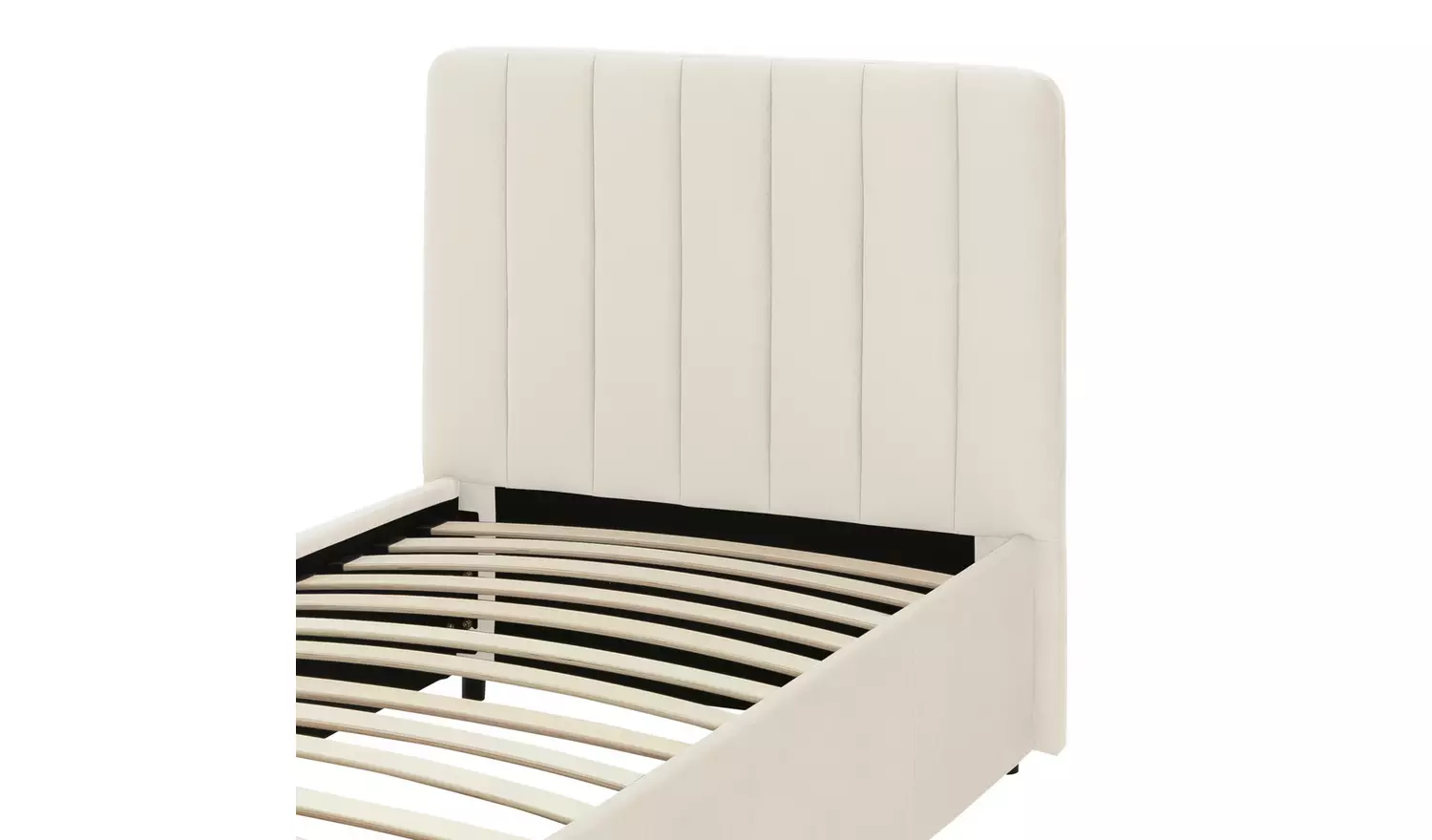 Argos Home Pandora Single Drawer Storage Bed Frame - Cream