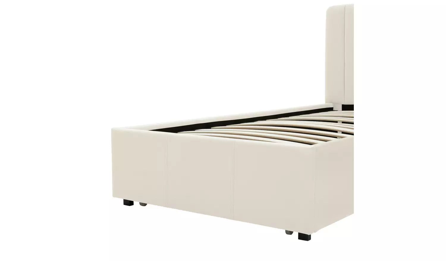 Argos Home Pandora Single Drawer Storage Bed Frame - Cream